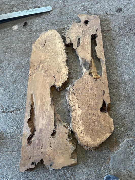 Want to commission this for a dining table. Beautiful burr oak for river table.